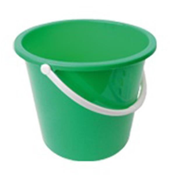 Plastic Bucket Green 10Ltr